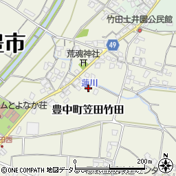 香川県三豊市豊中町笠田竹田657周辺の地図