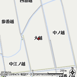 徳島県鳴門市大津町徳長大越周辺の地図