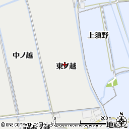 徳島県鳴門市大津町徳長東ノ越周辺の地図