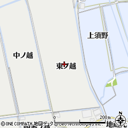 徳島県鳴門市大津町徳長（東ノ越）周辺の地図