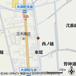 徳島県鳴門市大津町矢倉東堤102周辺の地図