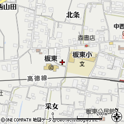 徳島県鳴門市大麻町板東采女20周辺の地図