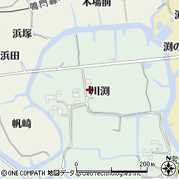 徳島県鳴門市大麻町牛屋島川渕93周辺の地図