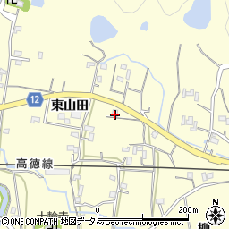 徳島県鳴門市大麻町萩原東山田30周辺の地図