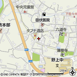 和歌山県海草郡紀美野町下佐々727-4周辺の地図