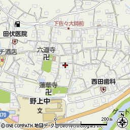 和歌山県海草郡紀美野町下佐々591周辺の地図