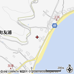 愛媛県今治市宮窪町友浦周辺の地図