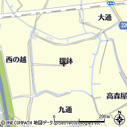 徳島県鳴門市大津町段関摺鉢周辺の地図