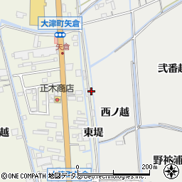 徳島県鳴門市大津町矢倉東堤100-1周辺の地図