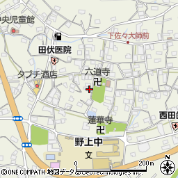 和歌山県海草郡紀美野町下佐々653-1周辺の地図