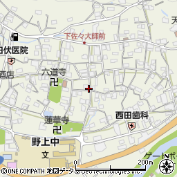 和歌山県海草郡紀美野町下佐々589周辺の地図