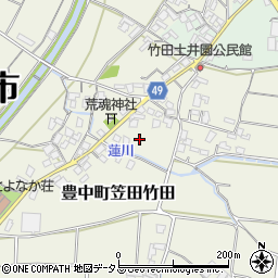 香川県三豊市豊中町笠田竹田992周辺の地図
