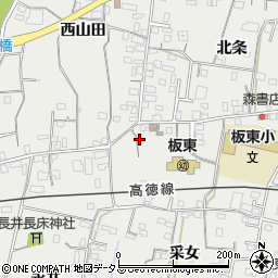 徳島県鳴門市大麻町板東采女12周辺の地図