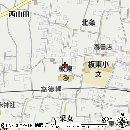 徳島県鳴門市大麻町板東采女14周辺の地図