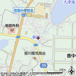 香川県三豊市豊中町笠田笠岡2121-5周辺の地図