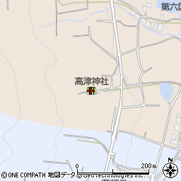 高津神社周辺の地図