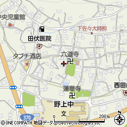 和歌山県海草郡紀美野町下佐々653-3周辺の地図