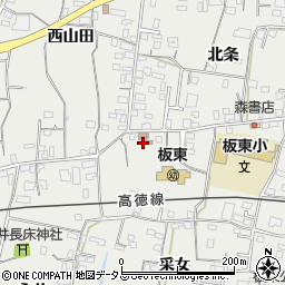 徳島県鳴門市大麻町板東采女6周辺の地図