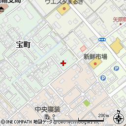 ＮＴＴ宝町社宅周辺の地図