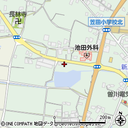 香川県三豊市豊中町笠田笠岡2088-1周辺の地図