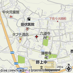 和歌山県海草郡紀美野町下佐々650-1周辺の地図