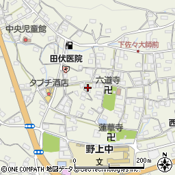 和歌山県海草郡紀美野町下佐々650-1周辺の地図