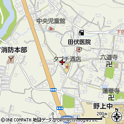 和歌山県海草郡紀美野町下佐々730-1周辺の地図
