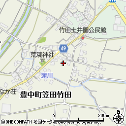 香川県三豊市豊中町笠田竹田990周辺の地図