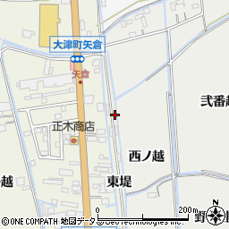 徳島県鳴門市大津町矢倉東堤94周辺の地図