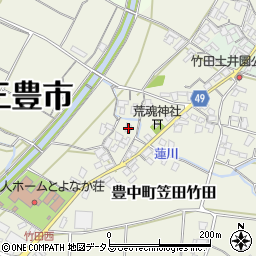 香川県三豊市豊中町笠田竹田967周辺の地図