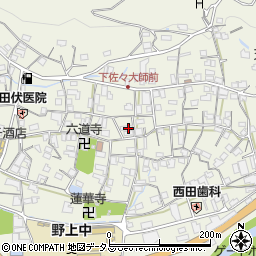 和歌山県海草郡紀美野町下佐々578周辺の地図