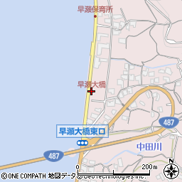 早瀬桟橋前周辺の地図