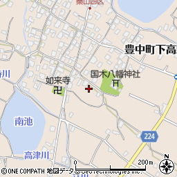 香川県三豊市豊中町下高野1389周辺の地図