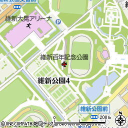 山口県維新百年記念公園周辺の地図