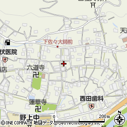 和歌山県海草郡紀美野町下佐々541周辺の地図
