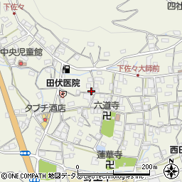 和歌山県海草郡紀美野町下佐々681周辺の地図