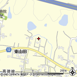 徳島県鳴門市大麻町萩原東山田38周辺の地図