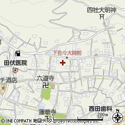 和歌山県海草郡紀美野町下佐々566-1周辺の地図
