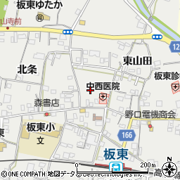 徳島県鳴門市大麻町板東周辺の地図