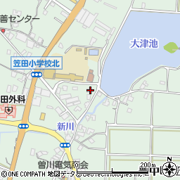 香川県三豊市豊中町笠田笠岡2182周辺の地図