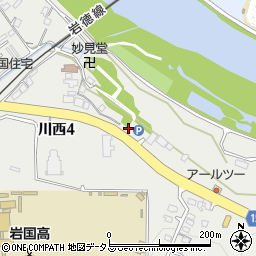錦帯橋霊園周辺の地図