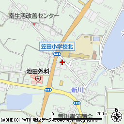 香川県三豊市豊中町笠田笠岡2172周辺の地図