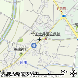 香川県三豊市豊中町笠田竹田1107周辺の地図