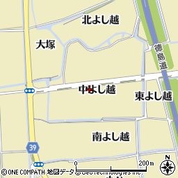 徳島県鳴門市大津町大幸（中よし越）周辺の地図