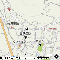 和歌山県海草郡紀美野町下佐々210周辺の地図