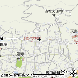 和歌山県海草郡紀美野町下佐々268周辺の地図