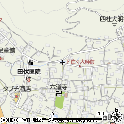 和歌山県海草郡紀美野町下佐々259周辺の地図