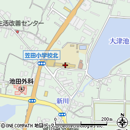 三豊市立笠田小学校周辺の地図