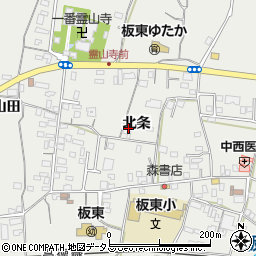 徳島県鳴門市大麻町板東北条周辺の地図