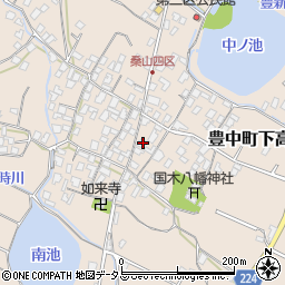 香川県三豊市豊中町下高野1562-2周辺の地図